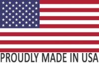 American Flag with statement Proudly Made In USA